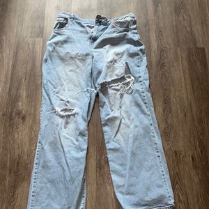 high rise baggy jeans
